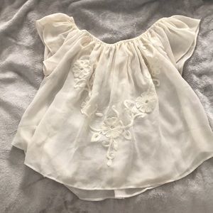 Off the shoulder shirt